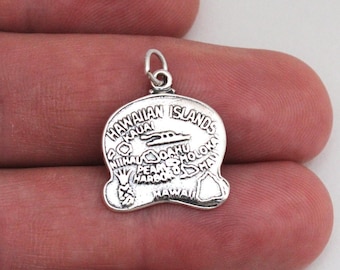 Sterling Silver Hawaii State Pendant Bail Only 