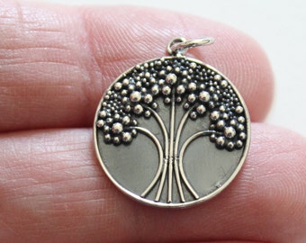 Sterling Silver Tree of Life Charm Pendant