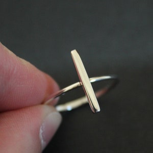 Sterling Silver Single Bar Ring, Minimal Bar Ring, Silver Bar Ring, Bar Ring, Minimalist Bar Ring, One Bar Ring, Sterling Bar Ring