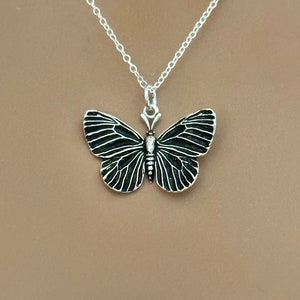 Sterling Silver Butterfly Necklace: Dimensional Charm