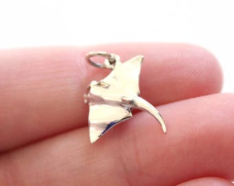 Sterling Silber Stingray Anhänger: Ozeantier Anhänger
