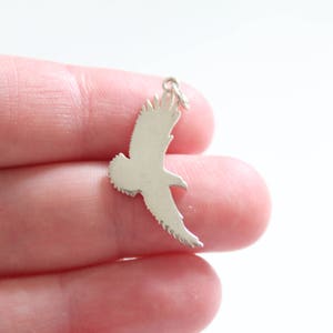 Sterling Silver Flying Eagle Charm, Flying Eagle Pendant, American Eagle Pendant, Flying Eagle Charm, American Eagle Charm, Eagle Pendant