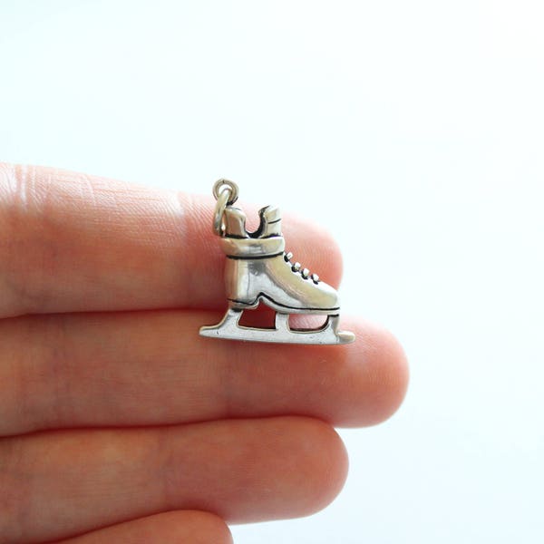 Ice Skate Charm Etsy