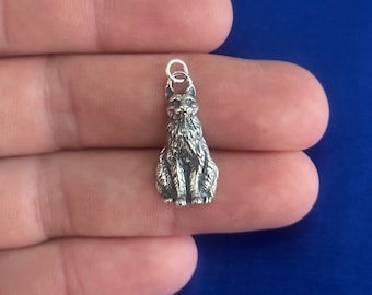 Sterling Silver Kitty Charm: Adorable Cat Pendant