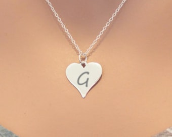 Herz Anhänger aus Sterling Silber mit Gravur