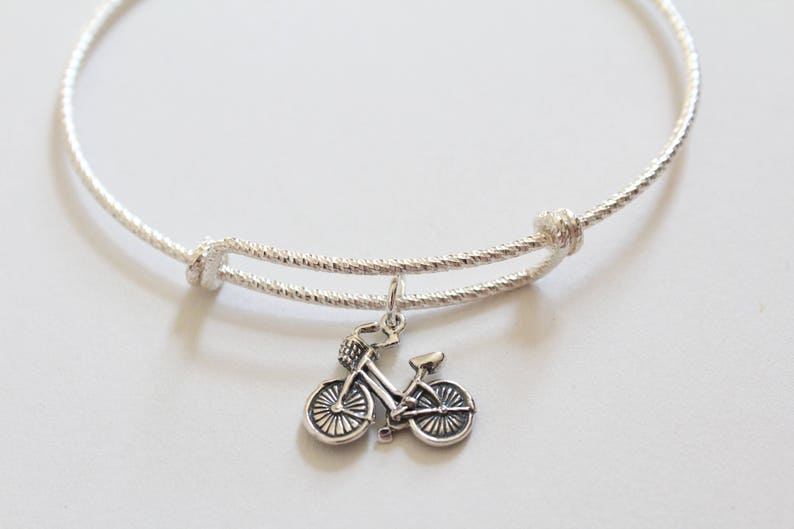 Bicycle Charm Bracelet Bike Sterling Silver Bracelet with Sterling Silver Bike Charm Bike Charm Bracelet Bicycle Bracelet Bike Bracelet