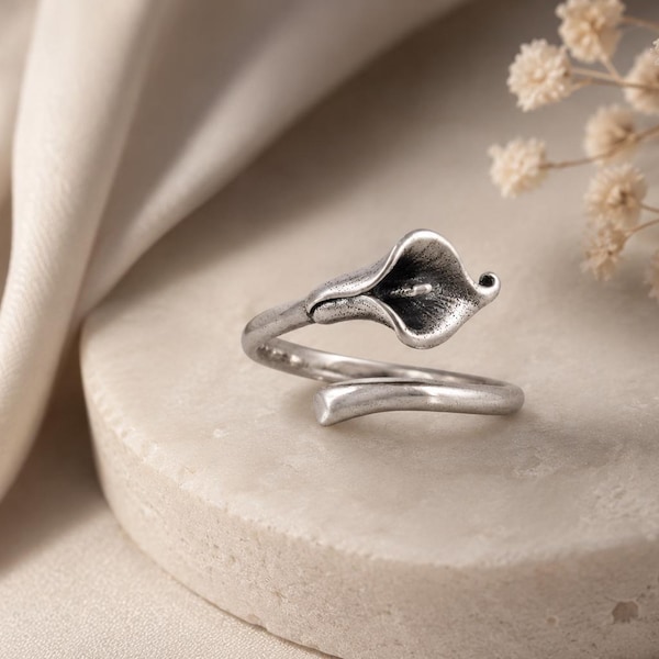 Verstellbarer Ring aus 925er Silber