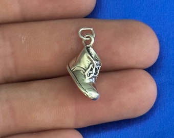 Sterling Silver 3D Baby Shoe Charm