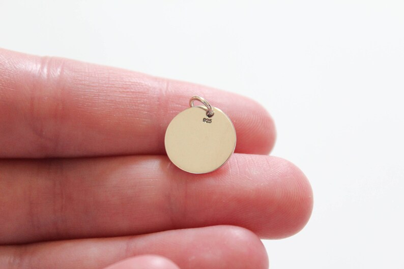 Letter B Charm Letter B Pendant Large B Letter Charm Cursive B Initial Pendant B Charm Sterling Silver Cursive Circular B Initial Charm