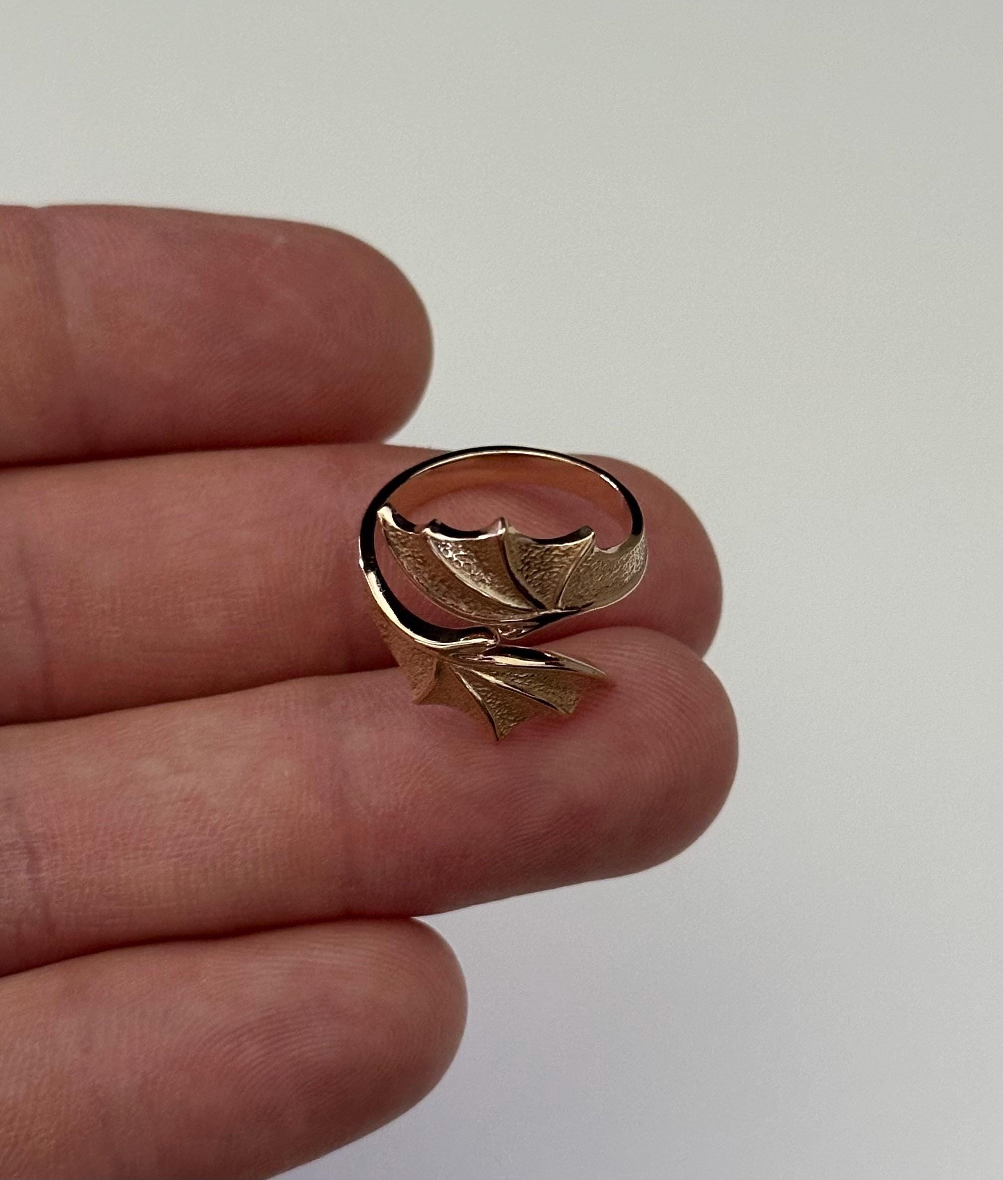 Bague Dragon Réglable Sculpt Rings™ - Aile Enveloppante Acier Inoxydable