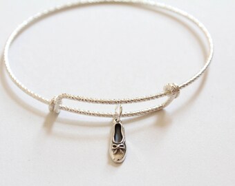Charm Bracelet Vintage - Petites Pantoufles En Argent Sterling 925 - Poids 0,6 G - HMK