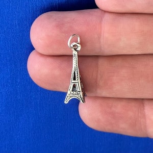 Sterling Silver Eiffel Tower Charm, Sterling Silver Eiffel Tower Pendant,Silver Eiffel Tower Charm, Silver Eiffel Tower Pendant, Paris Charm