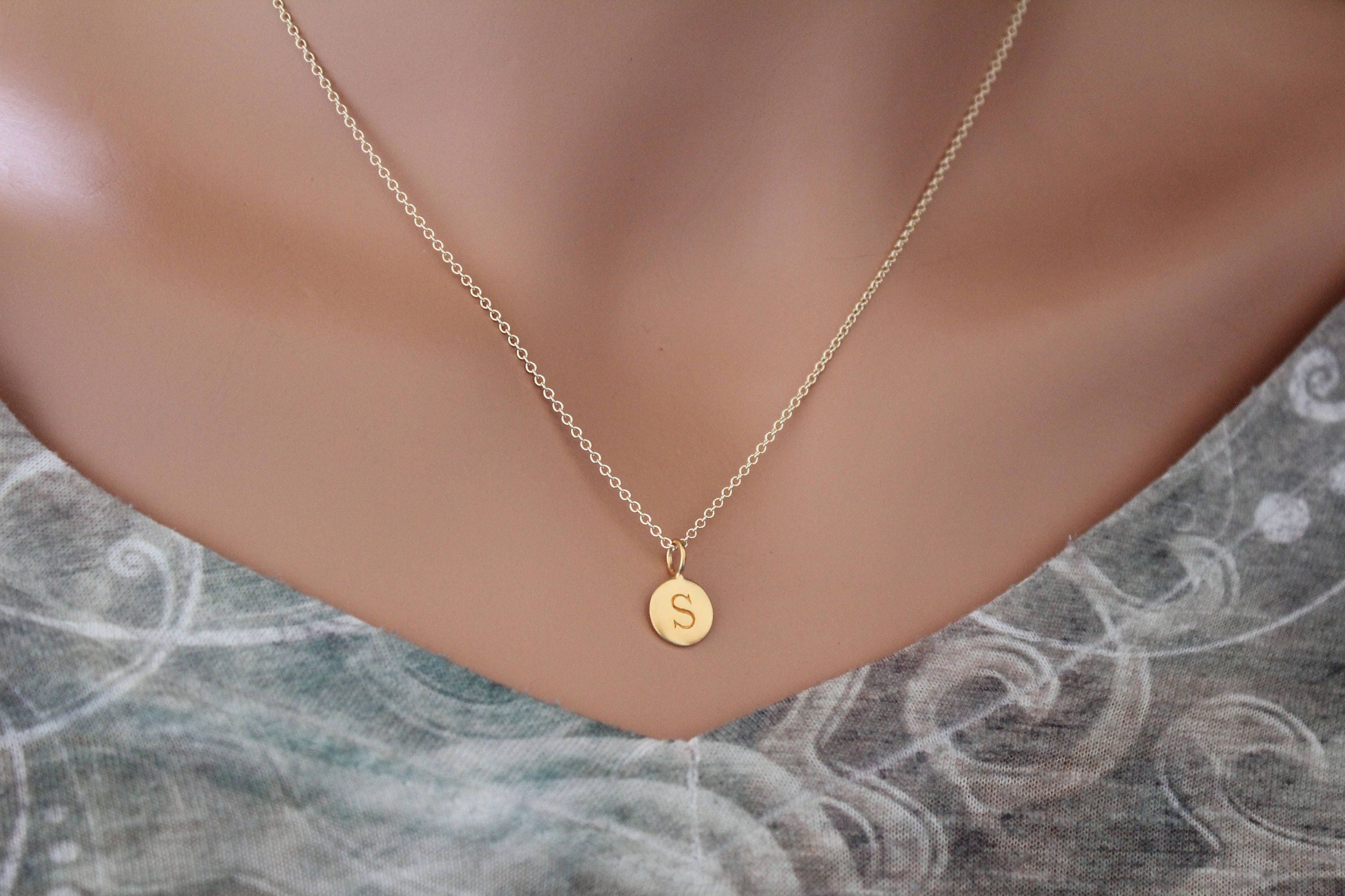 Gold s hotsell initial necklace