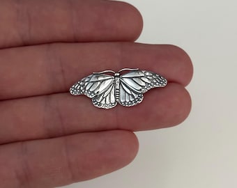 Sterling Silver Monarch Butterfly Brooch