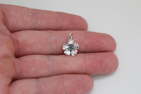Ciondolo In Argento Sterling 925 A Forma Di Fiore Di Ciliegio - Gioiello Elegante, Regalo Per Donne, Compleanno E Festa Della Mamma - 2