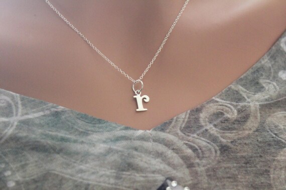 R Initial Charm Necklace R Initial 