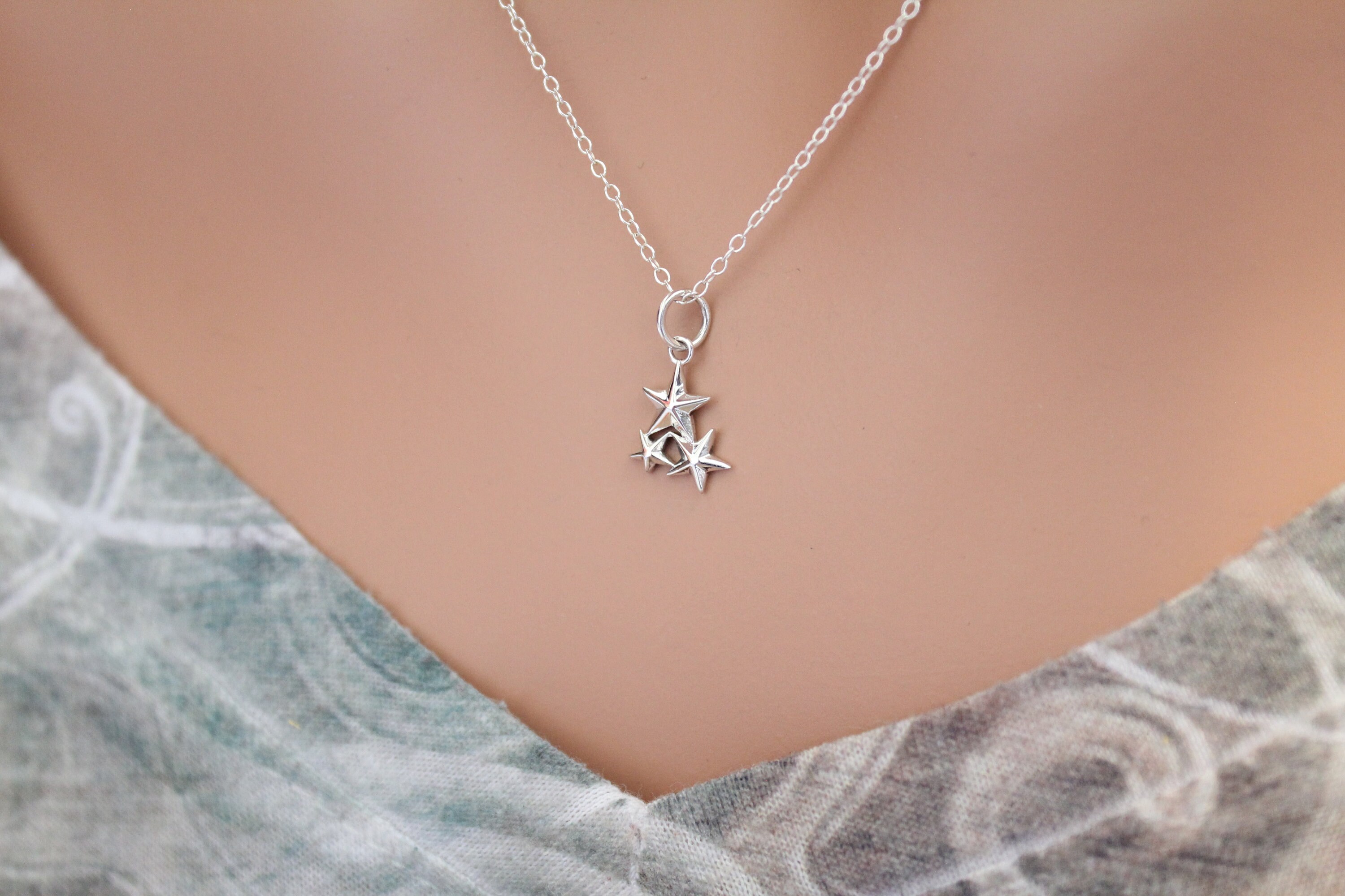 Star Necklace,ceramic Handmade Star Necklace,clay Star - Etsy