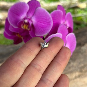 Charm de corona oxidada en 3D de plata esterlina, colgante de corona oxidada en 3D de plata esterlina, colgante de corona de princesa en 3D de plata oxidada, charm de corona