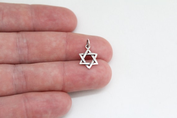 Sterling Silver Star of David Pendant: Faith Charm