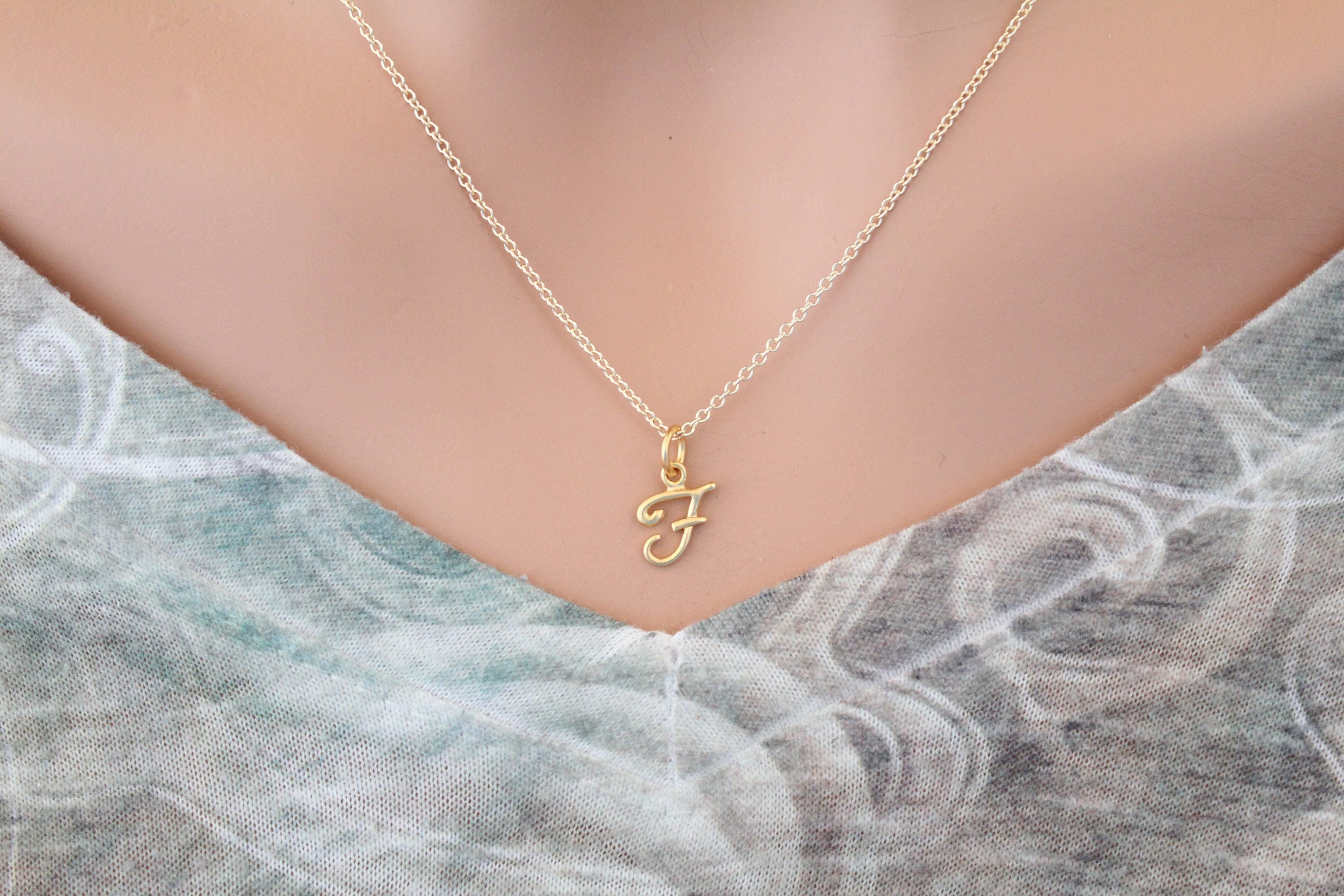 Letter f pendant necklace best sale