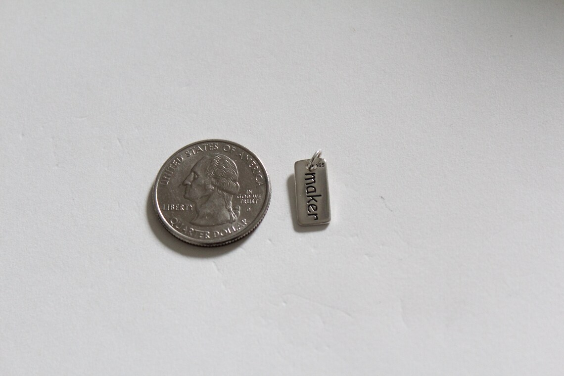 Sterling Silver Maker Pendant Maker Charm Maker Pendant Etsy