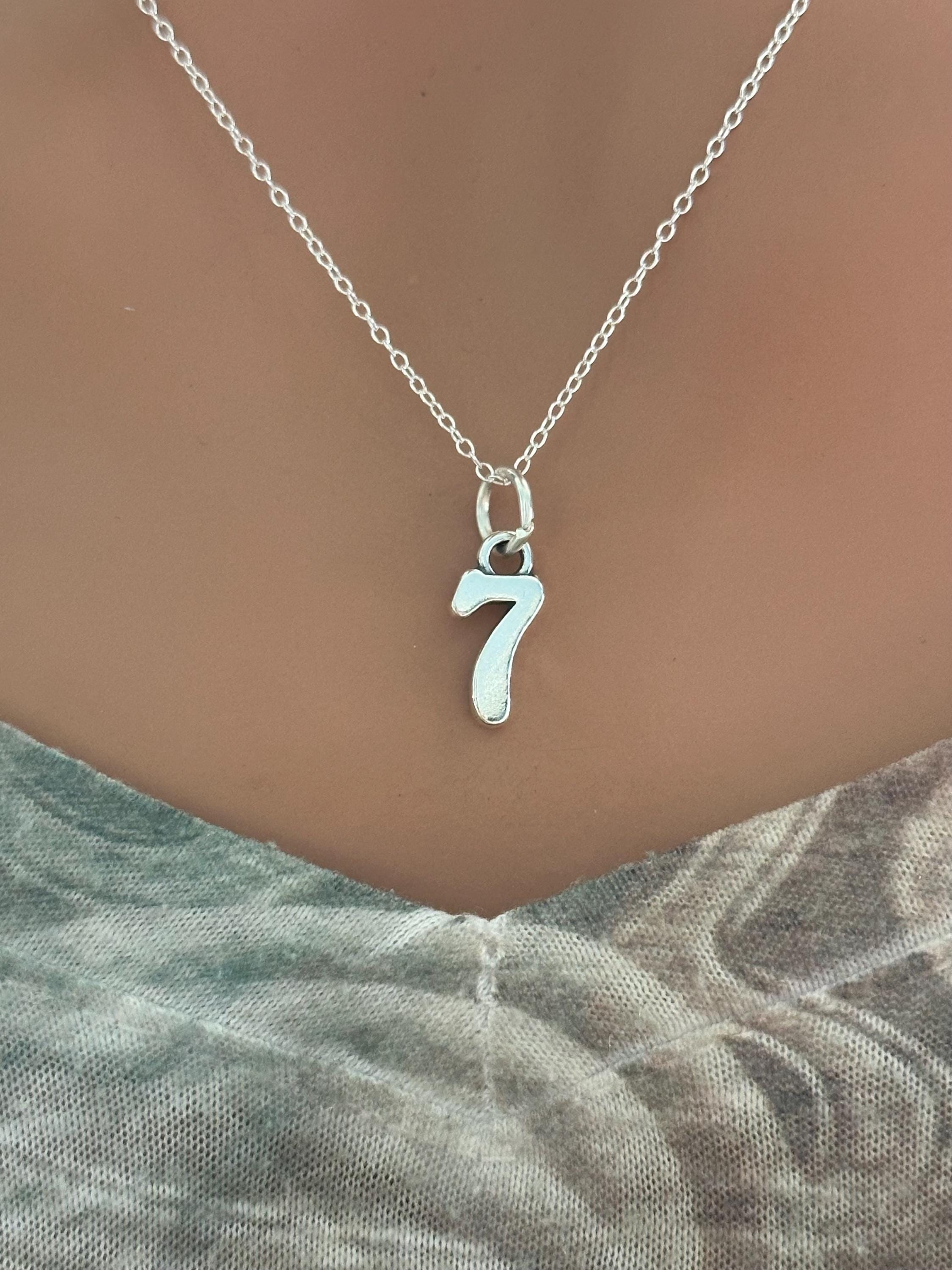 Number 7 necklace - Etsy 日本