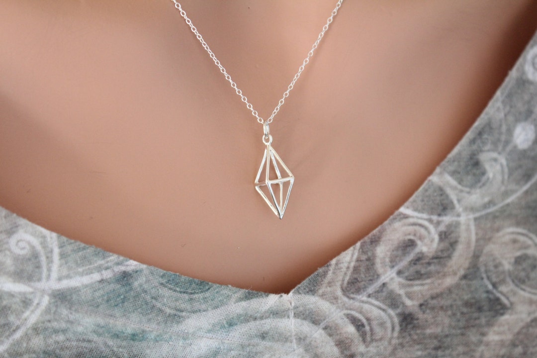 SWTHM Kristallhalter Halskette - Einstellbarer DIY Käfig Für Edelsteine