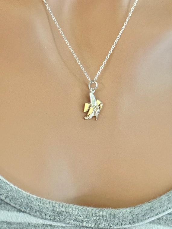SSUR バナナ necklace/silver Sterling Silver Banana Necklace: Bronze Peel - Etsy Ireland