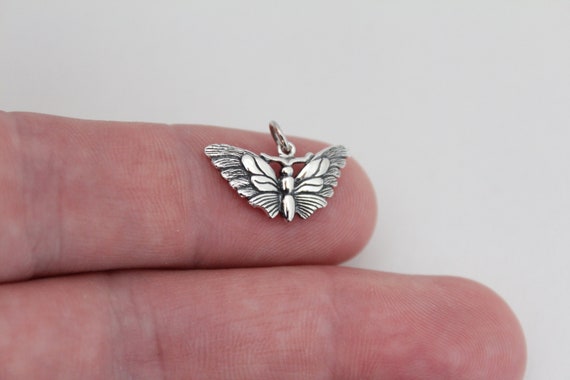 Ciondolo Farfalla In Argento Sterling 925 Con Catena - Per Bambina, Regalo, Confezionato - Foto 3