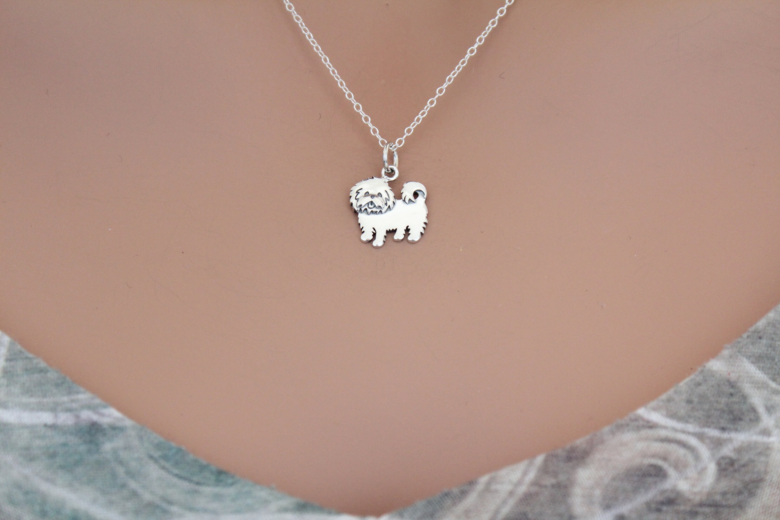 Ciondolo mucca delle Highlands in argento sterling