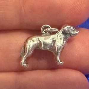 Sterling Silver Labrador Dog Charm, Sterling Silver Lab Dog Charm, Silver Labrador Dog Pendant, Labrador Dog Charm, 3D Labrador Dog Pendant