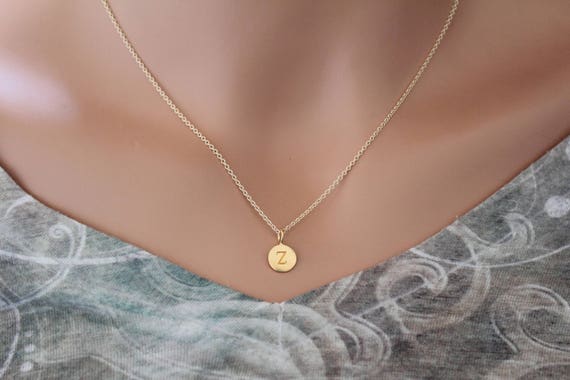 Z initial shop necklace gold