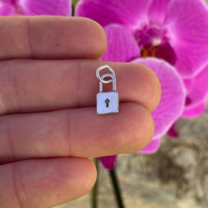 Sterling Silver Padlock Charm