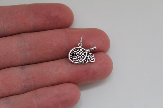 Butterfly Net Charm Sterling Silver Butterfly Net Charm Sterling Silver