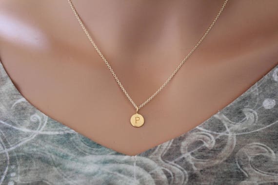 Simple initial necklace sale