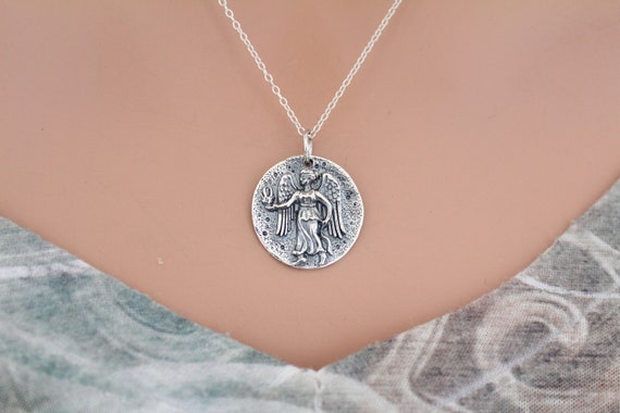 ANGEL COIN NECKLACE SILVER ANGEL COIN NECKLACE SILVER