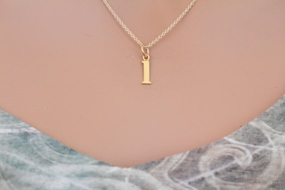 Gold Cursive Lowercase Initial Pendant Necklace - A | Icing US