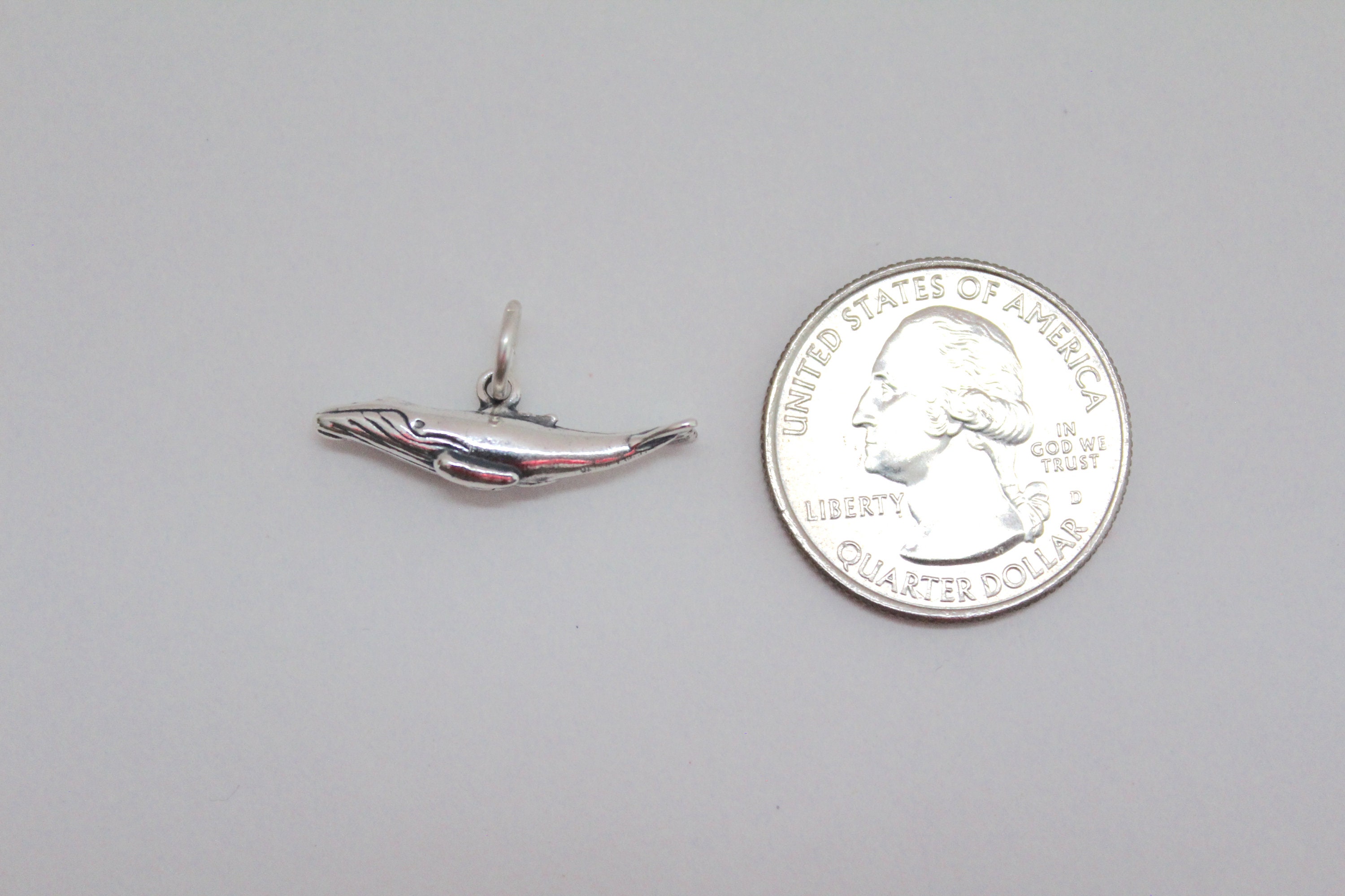 Pendentif Baleine à Bosse En Argent 925 - Bijou Marin Unisexe - MyRingShop - Neuf