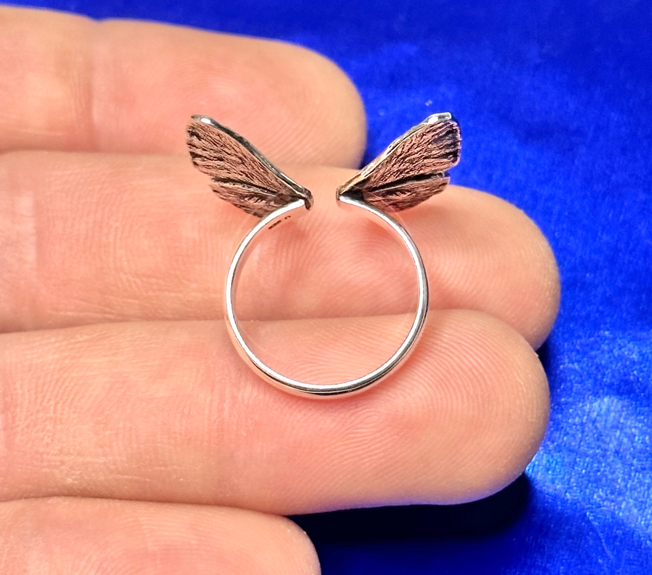 S925 Stamped Sterling Silver Adjustable Butterfly Angel Fairy