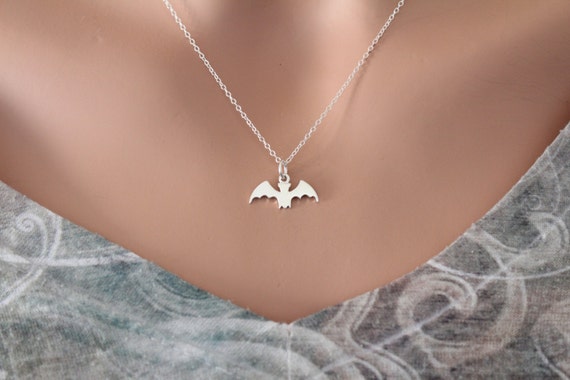 Silver Bat Necklace | Lily Charmed