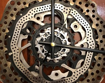 Clock from Recycled Bike Parts