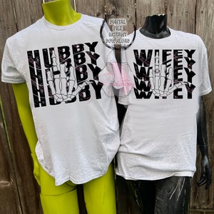 Hubby Wifey Digital PNG File