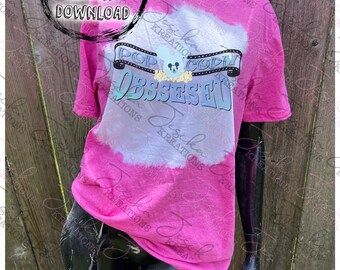 Mouse Popcorn Obsessed Digital PNG - Etsy