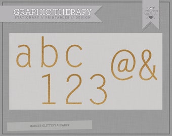 Digital Glitter Letters, scrapbook letters, available for instant download.