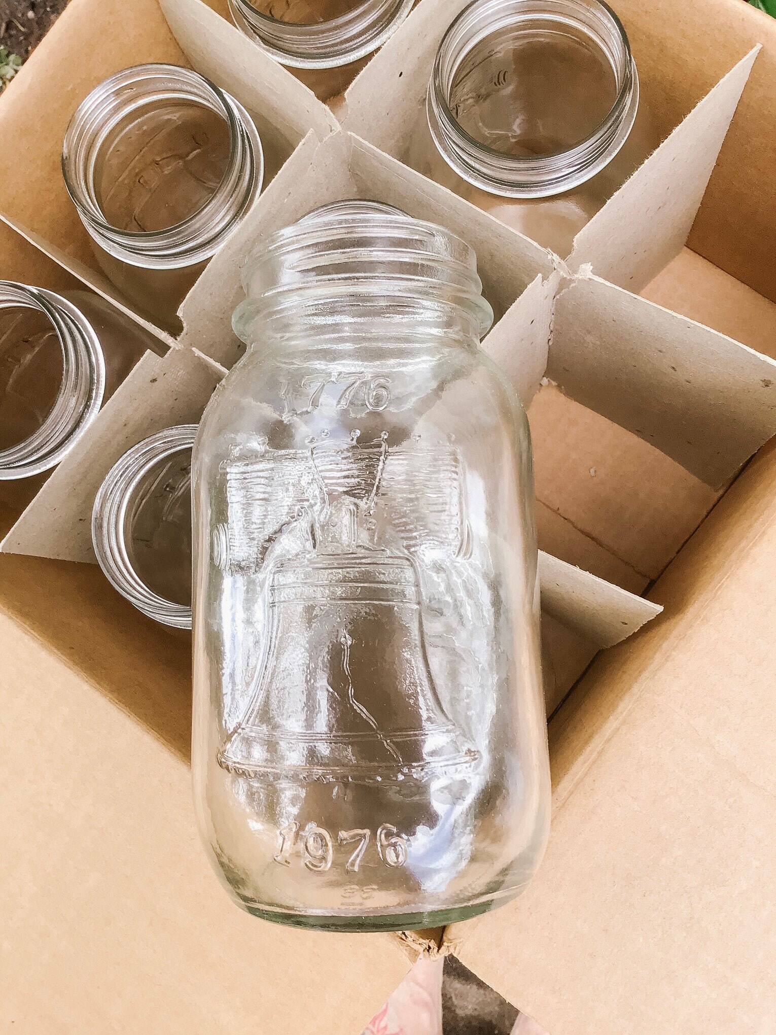 8 Vintage Anchor Hocking Bicentennial Canning Mason Jars with Etsy