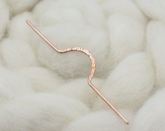 Copper Cable Needle - Tool for Knitting - Cable Needle - Luxury Knitting Notions