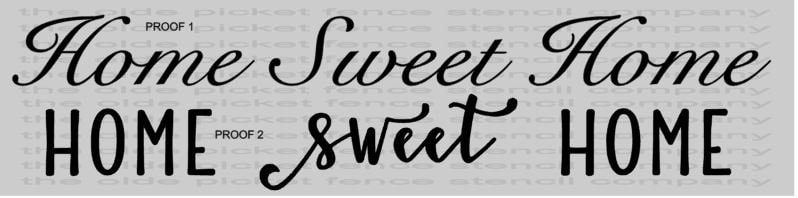 Home Sweet Home Stencil Printable