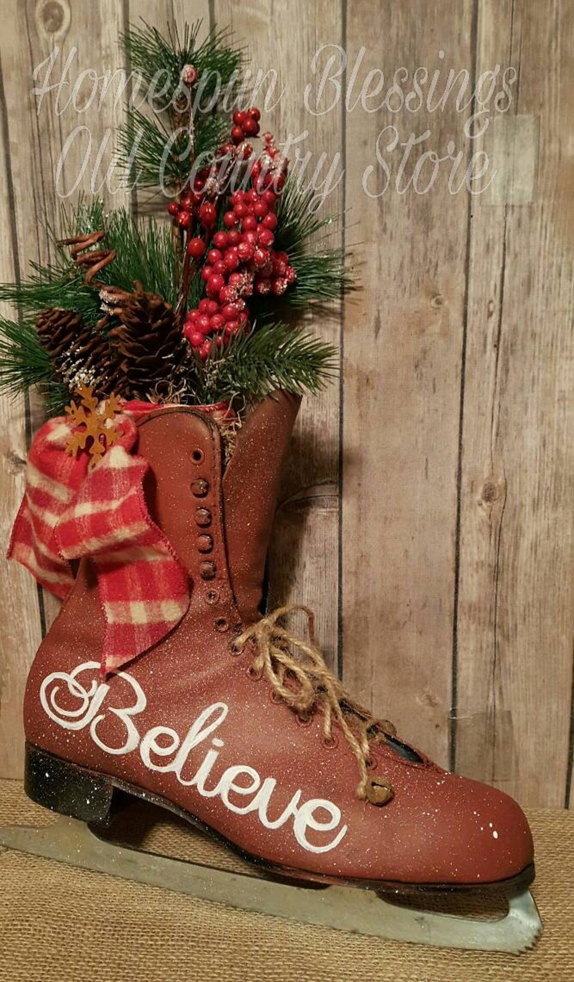 Vintage Ice Skate Decor Etsy Canada