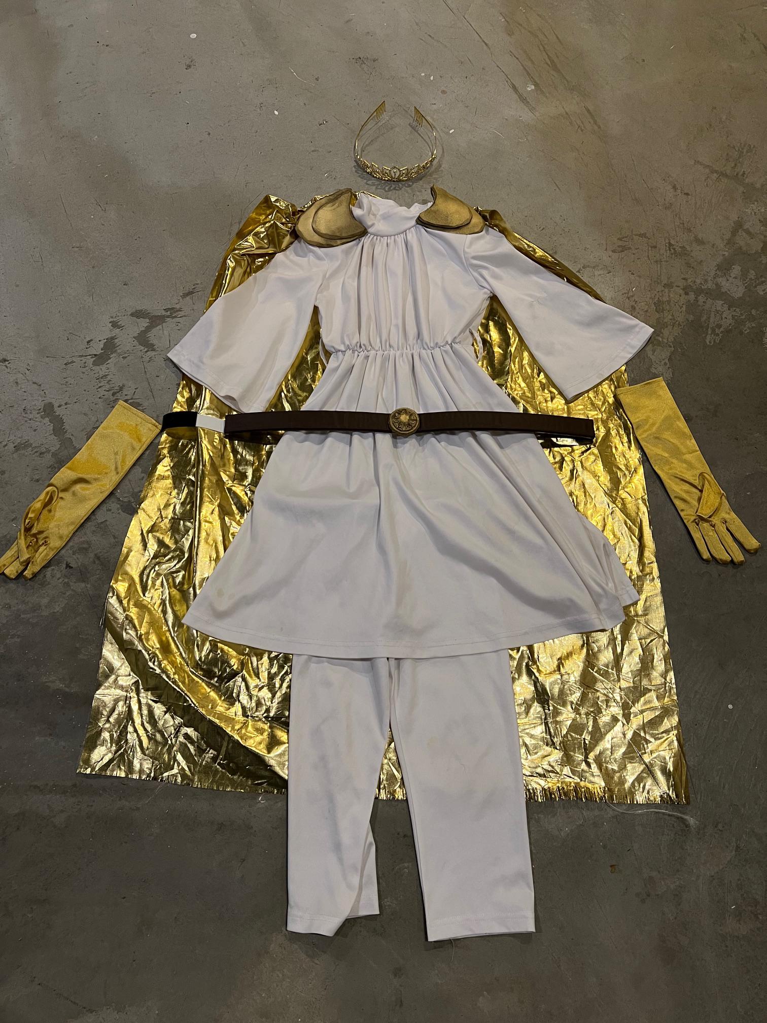 Wicked Costumes Antikes Griechisches Mädchen-Kostüm – Mit Kleid, Schärpe, Gürtel & Kopfbedeckung
