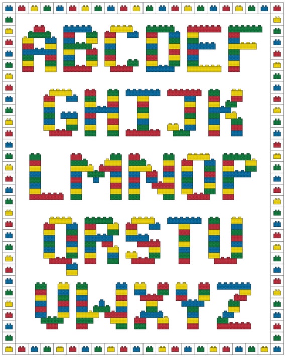 Cross stitch lego 2025